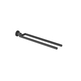 Dornbracht - Tara Towel Bar Two-Piece Fixed In Black Matte - Black Matte