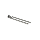 Dornbracht - Tara Towel Bar Two-Piece Fixed In Dark Platinum Matte - Dark platinum matte