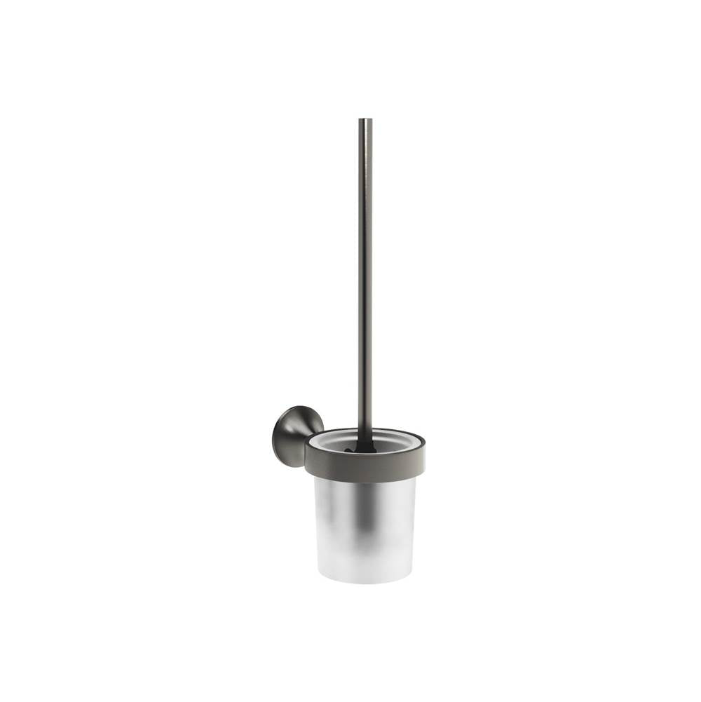 Dornbracht - VAIA Toilet Brush Set Wall-Mounted In Dark Platinum Matte - Dark platinum matte