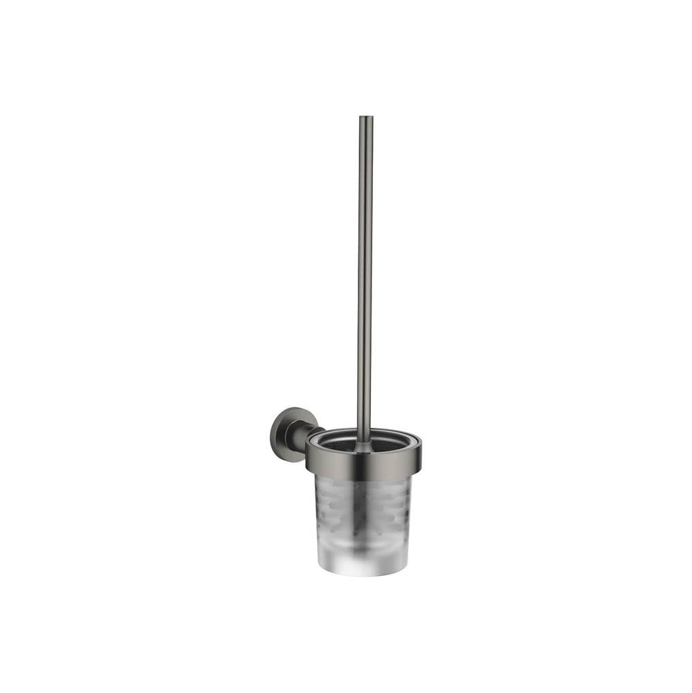 Dornbracht - Tara Toilet Brush Set Wall-Mounted In Dark Platinum Matte - Dark platinum matte