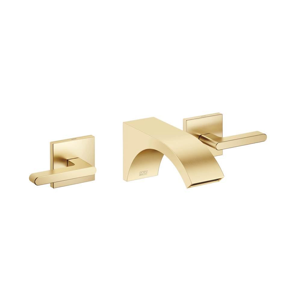 Dornbracht - CYO Wall-Mounted Three-Hole Lavatory Mixer Without Drain In Brushed Durabrass - Brushed Durabrass