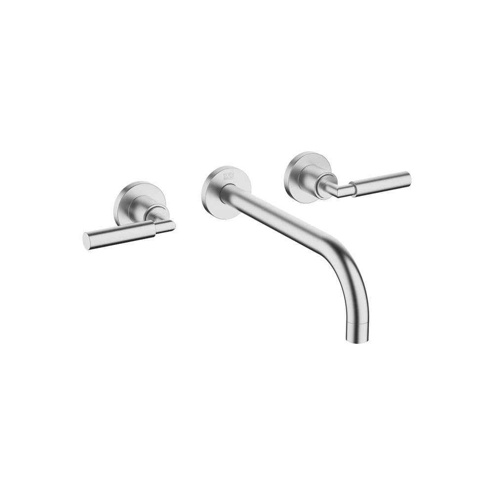 Dornbracht - Tara Wall-Mounted Three-Hole Lavatory Mixer Without Drain In Chrome Matte - Chrome Matte