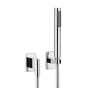 Dornbracht - Hand Shower Set With Individual Flanges In Platinum Matte - Platinum Matte
