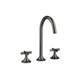 Dornbracht - VAIA Three-Hole Lavatory Mixer With Drain In Dark Platinum Matte - Dark platinum matte