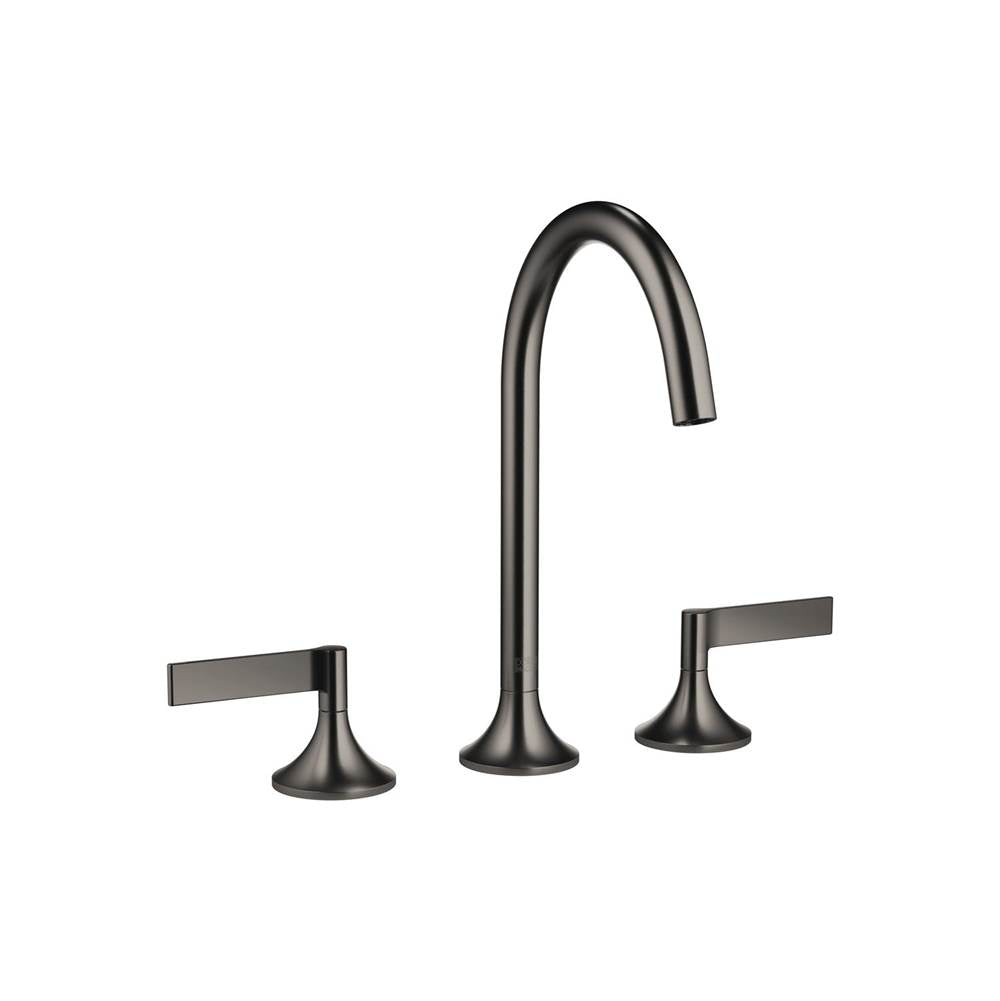 Dornbracht - VAIA Three-Hole Lavatory Mixer With Drain In Dark Platinum Matte - Dark platinum matte