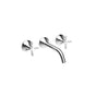 Dornbracht - VAIA Wall-Mounted Three-Hole Lavatory Mixer Without Drain In Polished Chrome - Polished Chrome