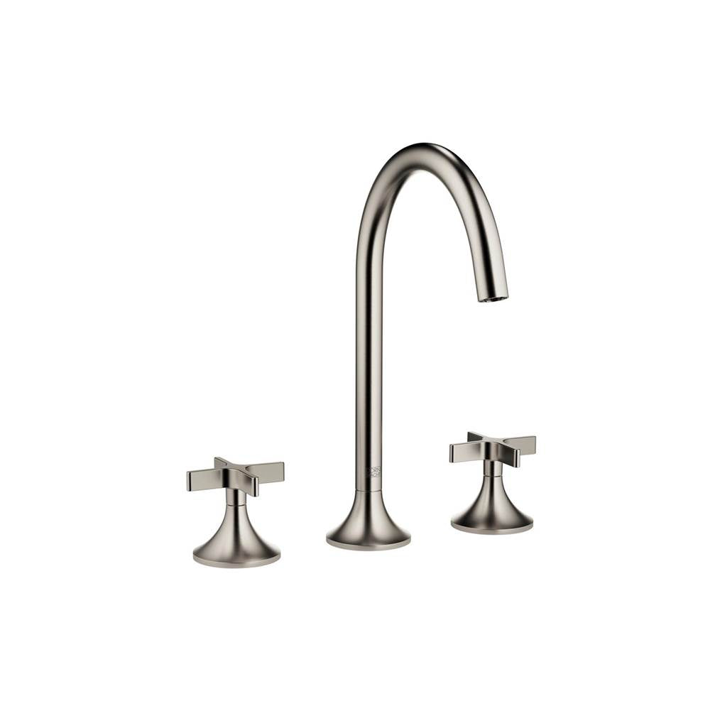 Dornbracht - VAIA Three-Hole Lavatory Mixer With Drain In Platinum Matte - Platinum Matte