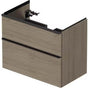 Duravit - D-Neo Two Drawer Wall-Mount Vanity Unit Oak Terra - Oak Terra