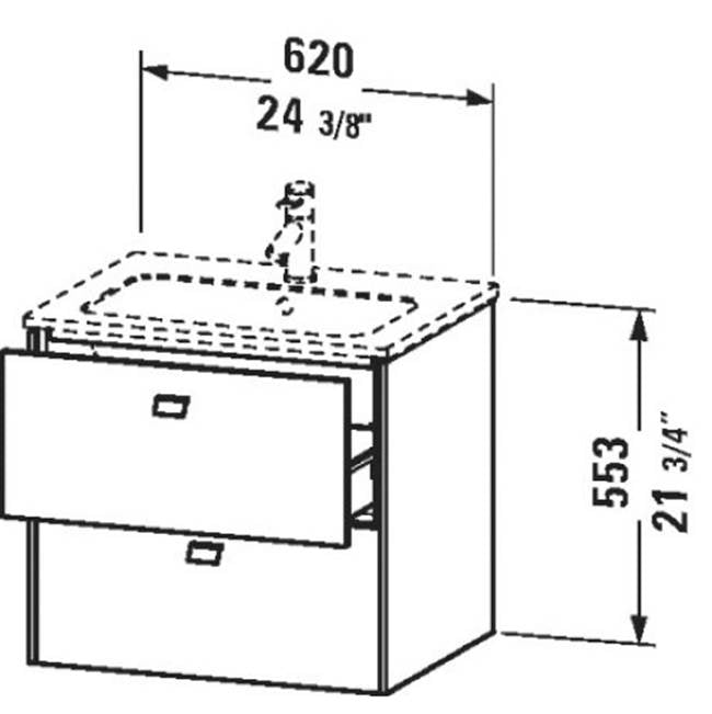 Brioso Wall-Mount Vanity Kit White