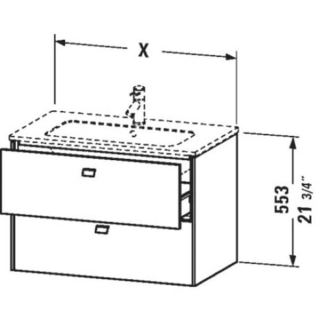 Brioso Wall-Mount Vanity Kit White