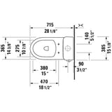 No.1 One-Piece Toilet Kit White with Seat