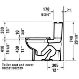 No.1 One-Piece Toilet Kit White with Seat