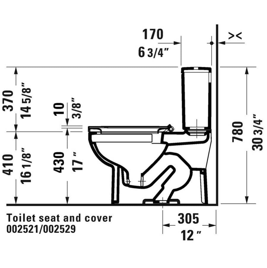 No.1 Two-Piece Toilet Kit White