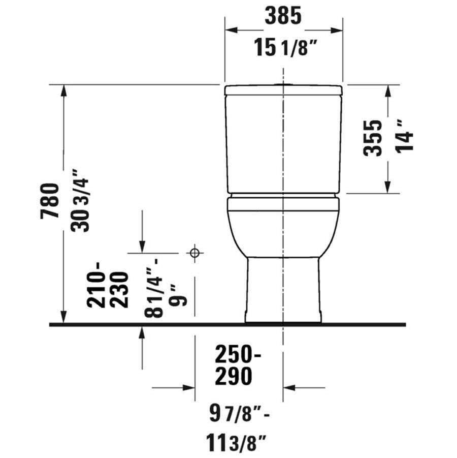 No.1 Two-Piece Toilet Kit White