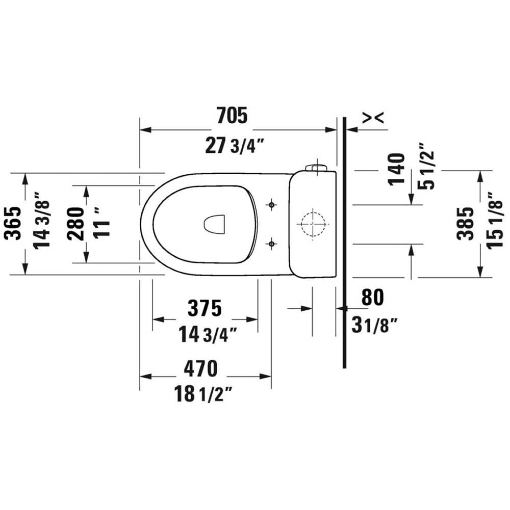 No.1 Two-Piece Toilet Kit White
