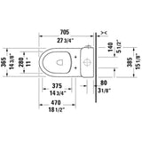 No.1 Two-Piece Toilet Kit White