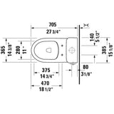 No.1 Two-Piece Toilet Kit White