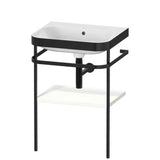 Duravit - Happy D.2 Plus C-Bonded Vanity Kit with Sink and Metal Console White - White Satin Matte