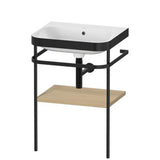 Duravit - Happy D.2 Plus C-Bonded Vanity Kit with Sink and Metal Console Mediterranean Oak - Mediterranean Oak