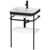 Duravit - Happy D.2 Plus C-Bonded Vanity Kit with Sink and Metal Console White - White High Gloss