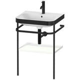 Duravit - Happy D.2 Plus C-Bonded Vanity Kit with Sink and Metal Console White - White Satin Matte