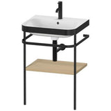 Duravit - Happy D.2 Plus C-Bonded Vanity Kit with Sink and Metal Console Mediterranean Oak - Mediterranean Oak