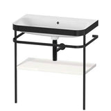 Duravit - Happy D.2 Plus C-Bonded Vanity Kit with Sink and Metal Console White - White High Gloss