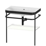 Duravit - Happy D.2 Plus C-Bonded Vanity Kit with Sink and Metal Console White - White Satin Matte