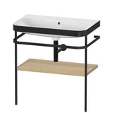Duravit - Happy D.2 Plus C-Bonded Vanity Kit with Sink and Metal Console Mediterranean Oak - Mediterranean Oak