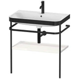 Duravit - Happy D.2 Plus C-Bonded Vanity Kit with Sink and Metal Console White - White High Gloss