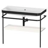 Duravit - Happy D.2 Plus C-Bonded Vanity Kit with Sink and Metal Console White - White High Gloss