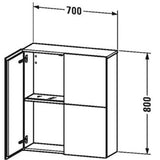 L-Cube Semi-Tall Cabinet Concrete Gray