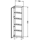 L-Cube Tall Cabinet Concrete Gray