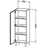 L-Cube Semi-Tall Cabinet Concrete Gray