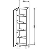 L-Cube Tall Cabinet Concrete Gray