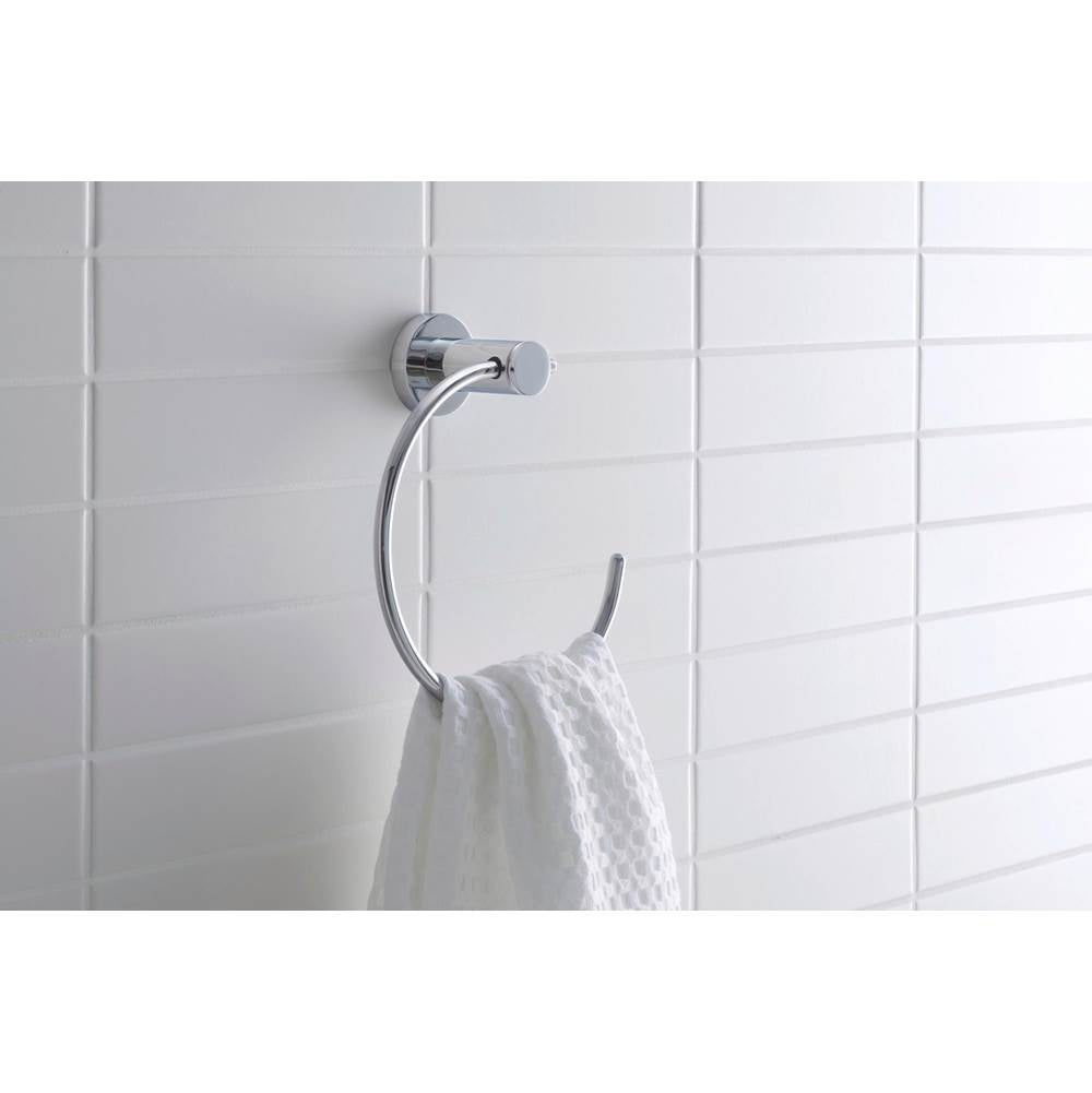 D-Code Towel Ring Chrome