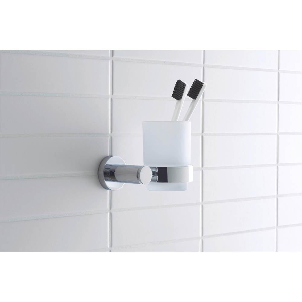 D-Code Toothbrush Cup Chrome