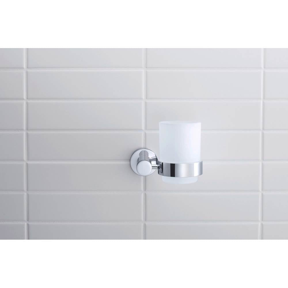 D-Code Toothbrush Cup Chrome