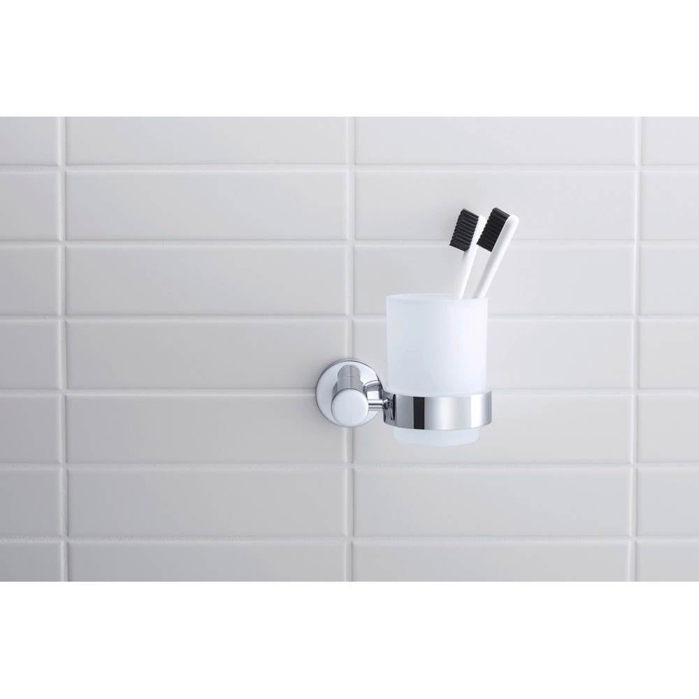 D-Code Toothbrush Cup Chrome