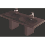 D-Code Double Vanity Sink White