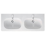 D-Code Double Vanity Sink White