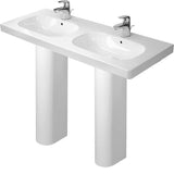D-Code Double Vanity Sink White