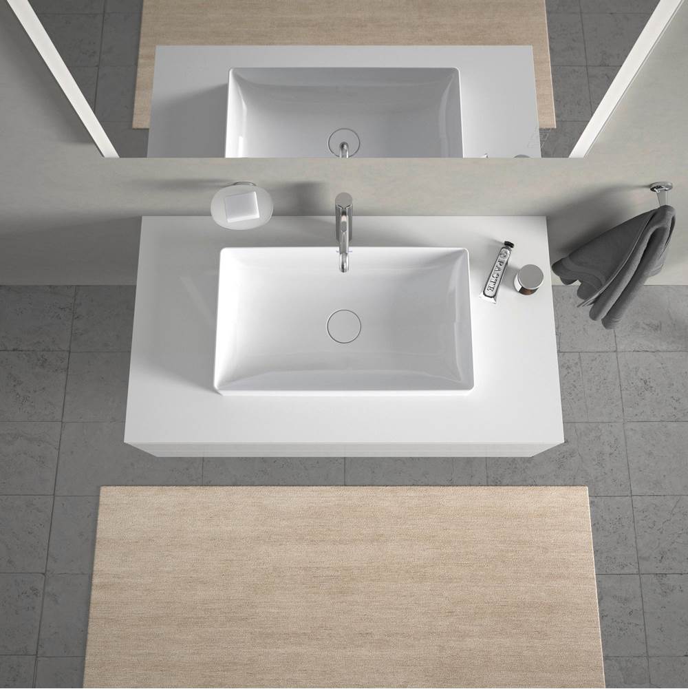 DuraSquare Washbowl White
