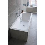 DuraSquare Drop-In Bathtub White