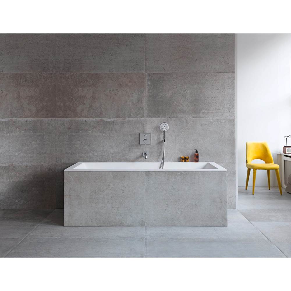DuraSquare Drop-In Bathtub White