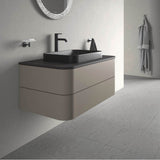 Happy D.2 Plus Two Drawer Wall-Mount Vanity Unit White
