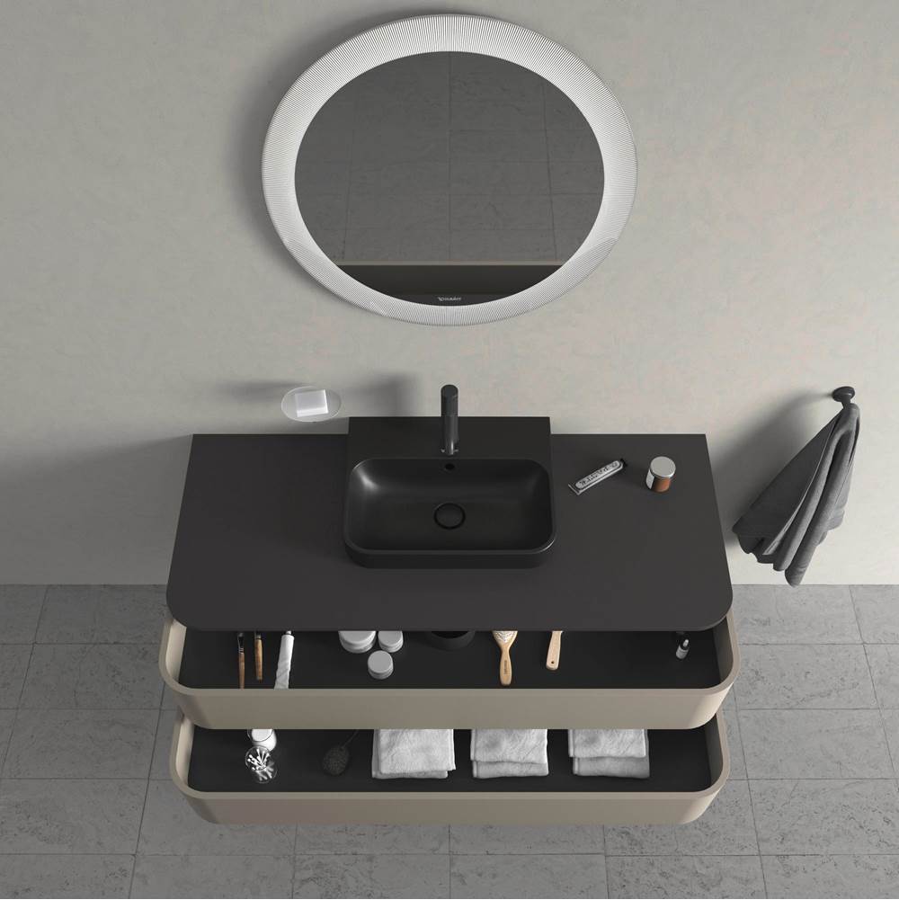 Happy D.2 Plus Two Drawer Wall-Mount Vanity Unit White