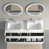 Happy D.2 Plus Four Drawer Wall-Mount Vanity Unit White