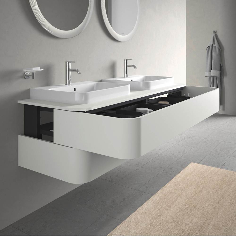 Happy D.2 Plus Four Drawer Wall-Mount Vanity Unit White