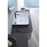 Happy D.2 Plus Console with One Sink Cut-Out White